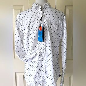 Nickel & Iron Men's Stretch Longsleeve Button Down Shirt Sz M